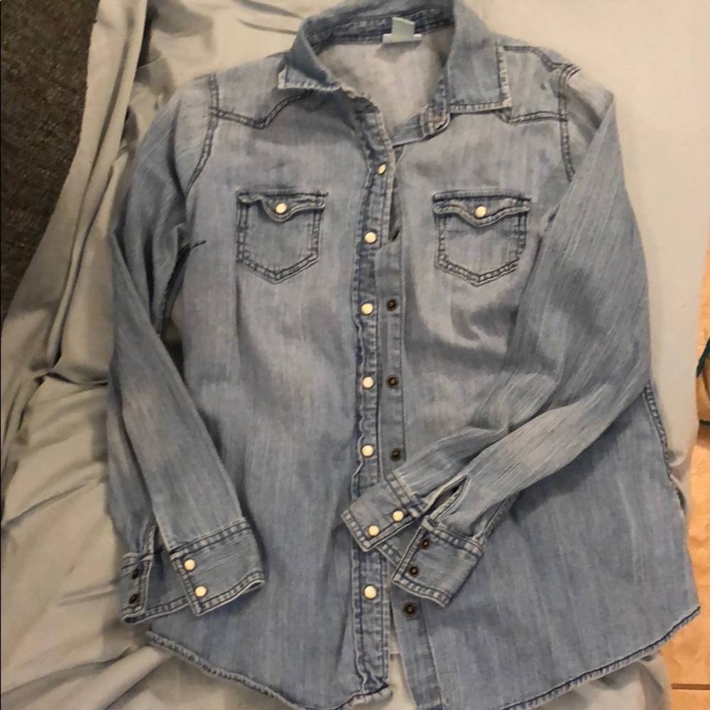 Denim Maternity Shirt